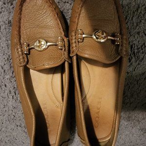 Coach Arlene Horsebit Loafers - Tan with Gold Hardware
